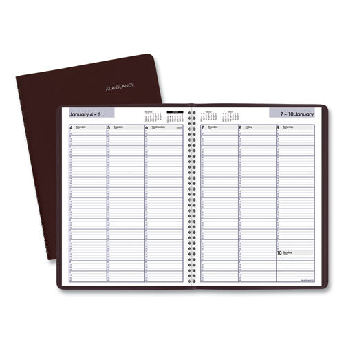 AT-A-GLANCE® wholesale. Weekly Appointment Book, 11 X 8, Burgundy, 2021. HSD Wholesale: Janitorial Supplies, Breakroom Supplies, Office Supplies.