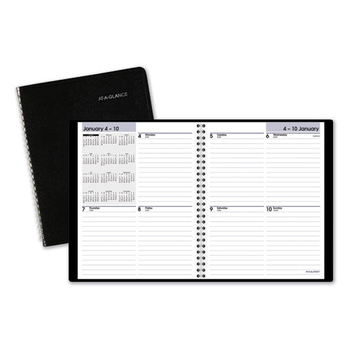 AT-A-GLANCE® wholesale. Open-schedule Weekly Appointment Book, 8.75 X 7, Black, 2021. HSD Wholesale: Janitorial Supplies, Breakroom Supplies, Office Supplies.