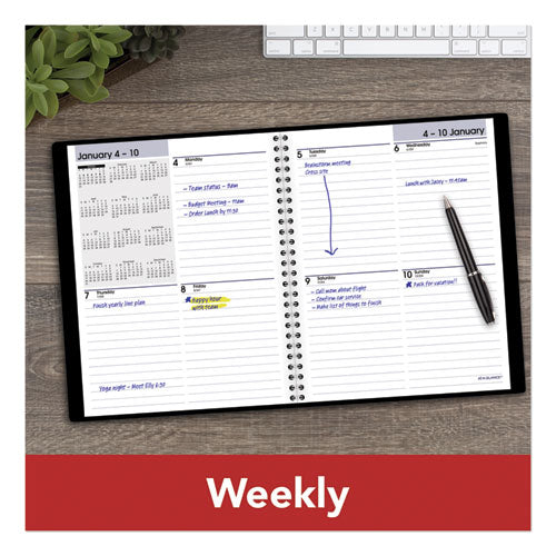 AT-A-GLANCE® wholesale. Open-schedule Weekly Appointment Book, 8.75 X 7, Black, 2021. HSD Wholesale: Janitorial Supplies, Breakroom Supplies, Office Supplies.