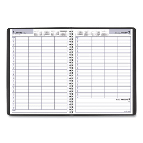 AT-A-GLANCE® wholesale. Four-person Group Daily Appointment Book, 11 X 8, Black, 2021. HSD Wholesale: Janitorial Supplies, Breakroom Supplies, Office Supplies.