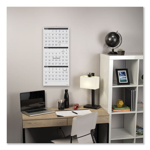 AT-A-GLANCE® wholesale. Contemporary Three-monthly Reference Wall Calendar, 12 X 27, 2020-2022. HSD Wholesale: Janitorial Supplies, Breakroom Supplies, Office Supplies.