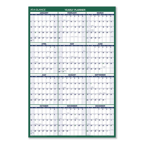AT-A-GLANCE® wholesale. Vertical Erasable Wall Planner, 32 X 48, 2021. HSD Wholesale: Janitorial Supplies, Breakroom Supplies, Office Supplies.