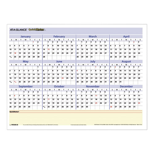 AT-A-GLANCE® wholesale. Quicknotes Mini Erasable Wall Planner, 16 X 12, 2021. HSD Wholesale: Janitorial Supplies, Breakroom Supplies, Office Supplies.