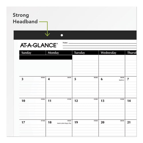 AT-A-GLANCE® wholesale. Ruled Desk Pad, 22 X 17, 2021. HSD Wholesale: Janitorial Supplies, Breakroom Supplies, Office Supplies.