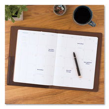 Load image into Gallery viewer, AT-A-GLANCE® wholesale. Signature Collection Monthly Clipfolio, 11 X 8, Distressed Brown, 2021. HSD Wholesale: Janitorial Supplies, Breakroom Supplies, Office Supplies.