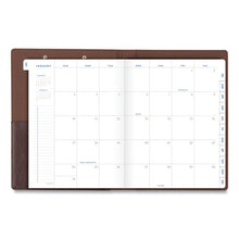 Load image into Gallery viewer, AT-A-GLANCE® wholesale. Signature Collection Monthly Clipfolio, 11 X 8, Distressed Brown, 2021. HSD Wholesale: Janitorial Supplies, Breakroom Supplies, Office Supplies.