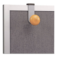 Load image into Gallery viewer, Alba™ wholesale. Cubicle Garment Peg, 1 Hook, 1 1-5 X 1 3-8 X 4 3-10, Metallic Gray. HSD Wholesale: Janitorial Supplies, Breakroom Supplies, Office Supplies.