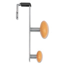 Alba™ wholesale. Cubicle Garment Peg, 2-hook, 1 1-5 X 1 3-8 X 7 9-10, Metallic Gray. HSD Wholesale: Janitorial Supplies, Breakroom Supplies, Office Supplies.