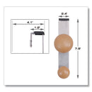 Alba™ wholesale. Cubicle Garment Peg, 2-hook, 1 1-5 X 1 3-8 X 7 9-10, Metallic Gray. HSD Wholesale: Janitorial Supplies, Breakroom Supplies, Office Supplies.