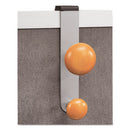 Alba™ wholesale. Cubicle Garment Peg, 2-hook, 1 1-5 X 1 3-8 X 7 9-10, Metallic Gray. HSD Wholesale: Janitorial Supplies, Breakroom Supplies, Office Supplies.
