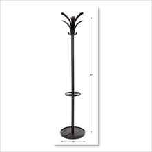 Load image into Gallery viewer, Alba™ wholesale. Brio Coat Stand, 13.75w X 13.75d X 66.25h, Black. HSD Wholesale: Janitorial Supplies, Breakroom Supplies, Office Supplies.