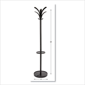 Alba™ wholesale. Brio Coat Stand, 13.75w X 13.75d X 66.25h, Black. HSD Wholesale: Janitorial Supplies, Breakroom Supplies, Office Supplies.