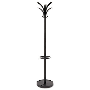 Alba™ wholesale. Brio Coat Stand, 13.75w X 13.75d X 66.25h, Black. HSD Wholesale: Janitorial Supplies, Breakroom Supplies, Office Supplies.