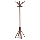 Alba™ wholesale. Café Wood Coat Stand, Ten Peg-five Hook, 21.67w X 21.67d X 69.33h, Espresso Brown. HSD Wholesale: Janitorial Supplies, Breakroom Supplies, Office Supplies.