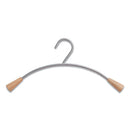 Alba™ wholesale. Metal And Wood Coat Hangers, 6-set, Gray-mahogany. HSD Wholesale: Janitorial Supplies, Breakroom Supplies, Office Supplies.
