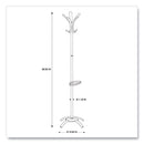Alba™ wholesale. Cleo Coat Stand, Stand Alone Rack, Ten Knobs, Steel-plastic, 19.75w X 19.75d X 68.9h, Black. HSD Wholesale: Janitorial Supplies, Breakroom Supplies, Office Supplies.