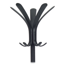 Load image into Gallery viewer, Alba™ wholesale. Cleo Coat Stand, Stand Alone Rack, Ten Knobs, Steel-plastic, 19.75w X 19.75d X 68.9h, Black. HSD Wholesale: Janitorial Supplies, Breakroom Supplies, Office Supplies.