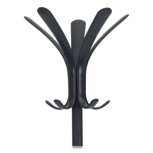 Alba™ wholesale. Cleo Coat Stand, Stand Alone Rack, Ten Knobs, Steel-plastic, 19.75w X 19.75d X 68.9h, Black. HSD Wholesale: Janitorial Supplies, Breakroom Supplies, Office Supplies.