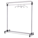 Alba™ wholesale. Large Capacity Garment Rack, 63.5w X 21.25d X 67.5h, Black-silver. HSD Wholesale: Janitorial Supplies, Breakroom Supplies, Office Supplies.