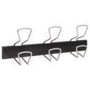 Alba™ wholesale. Wall-mount Coat Hooks, Metal, Silver, 22 Lb, 18.11" X 2.95" X 6.45". HSD Wholesale: Janitorial Supplies, Breakroom Supplies, Office Supplies.