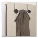 Alba™ wholesale. Over The Door Coat Hook, Metal And Plastic, 3 Pegs, Black. HSD Wholesale: Janitorial Supplies, Breakroom Supplies, Office Supplies.