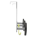 Alba™ wholesale. Over The Door Coat Hook, Metal And Plastic, 3 Pegs, Black. HSD Wholesale: Janitorial Supplies, Breakroom Supplies, Office Supplies.