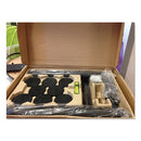 Alba™ wholesale. Stan3 Steel Coat Rack, Stand Alone Rack, Eight Knobs, 15w X 15d X 69.3h, Black. HSD Wholesale: Janitorial Supplies, Breakroom Supplies, Office Supplies.