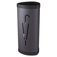 Load image into Gallery viewer, Alba™ wholesale. Triangular Umbrella Stand, 10.25w X 10.25d X 23.67h, Black Steel-plastic. HSD Wholesale: Janitorial Supplies, Breakroom Supplies, Office Supplies.