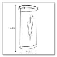 Load image into Gallery viewer, Alba™ wholesale. Triangular Umbrella Stand, 10.25w X 10.25d X 23.67h, Black Steel-plastic. HSD Wholesale: Janitorial Supplies, Breakroom Supplies, Office Supplies.