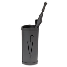 Load image into Gallery viewer, Alba™ wholesale. Triangular Umbrella Stand, 10.25w X 10.25d X 23.67h, Black Steel-plastic. HSD Wholesale: Janitorial Supplies, Breakroom Supplies, Office Supplies.