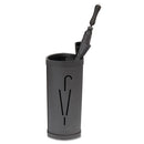 Alba™ wholesale. Triangular Umbrella Stand, 10.25w X 10.25d X 23.67h, Black Steel-plastic. HSD Wholesale: Janitorial Supplies, Breakroom Supplies, Office Supplies.