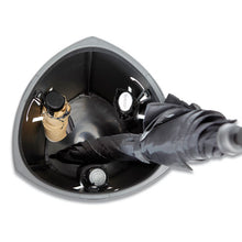 Load image into Gallery viewer, Alba™ wholesale. Triangular Umbrella Stand, 10.25w X 10.25d X 23.67h, Black Steel-plastic. HSD Wholesale: Janitorial Supplies, Breakroom Supplies, Office Supplies.