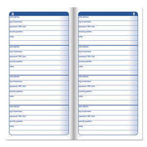 Adams® wholesale. Password Journal, 3 1-4 X 6 1-4, 192 Entries. HSD Wholesale: Janitorial Supplies, Breakroom Supplies, Office Supplies.