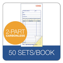 Load image into Gallery viewer, Adams® wholesale. 2-part Sales Book, 3 3-8 X 6 11-16, Carbonless, 50 Sets-book. HSD Wholesale: Janitorial Supplies, Breakroom Supplies, Office Supplies.