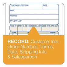 Load image into Gallery viewer, Adams® wholesale. 2-part Sales Book, 3 3-8 X 6 11-16, Carbonless, 50 Sets-book. HSD Wholesale: Janitorial Supplies, Breakroom Supplies, Office Supplies.