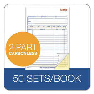 Adams® wholesale. 2-part Sales Book, 7 15-16 X 5 9-16, Carbonless, 50 Sets-book. HSD Wholesale: Janitorial Supplies, Breakroom Supplies, Office Supplies.