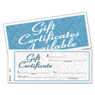 Adams® wholesale. Gift Certificates W-envelopes, 8 X 3 2-5, White-canary, 25-book. HSD Wholesale: Janitorial Supplies, Breakroom Supplies, Office Supplies.