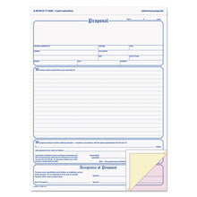 Load image into Gallery viewer, Adams® wholesale. Contractor Proposal Form, 3-part Carbonless, 8 1-2 X 11 7-16, 50 Forms. HSD Wholesale: Janitorial Supplies, Breakroom Supplies, Office Supplies.