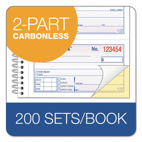 Adams® wholesale. Two-part Rent Receipt Book, 2.75 X 4.75, Carbonless, 200 Forms. HSD Wholesale: Janitorial Supplies, Breakroom Supplies, Office Supplies.