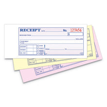 Load image into Gallery viewer, Adams® wholesale. Receipt Book, 2 3-4 X 7 3-16, Three-part Carbonless, 50 Forms. HSD Wholesale: Janitorial Supplies, Breakroom Supplies, Office Supplies.