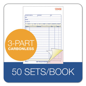 Adams® wholesale. Tops Sales-order Book, 7 15-16 X 5 9-16, 3-part Carbonless, 50 Sets-book. HSD Wholesale: Janitorial Supplies, Breakroom Supplies, Office Supplies.