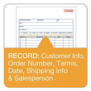 Adams® wholesale. Tops Sales-order Book, 7 15-16 X 5 9-16, 3-part Carbonless, 50 Sets-book. HSD Wholesale: Janitorial Supplies, Breakroom Supplies, Office Supplies.