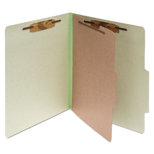 ACCO wholesale. Pressboard Classification Folders, 1 Divider, Letter Size, Leaf Green, 10-box. HSD Wholesale: Janitorial Supplies, Breakroom Supplies, Office Supplies.