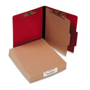 ACCO wholesale. Colorlife Presstex Classification Folders, 1 Divider, Letter Size, Executive Red, 10-box. HSD Wholesale: Janitorial Supplies, Breakroom Supplies, Office Supplies.