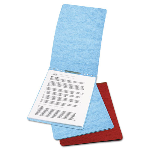 ACCO wholesale. Presstex Report Cover, Top Bound, Prong Clip, Letter, 2" Cap, Red. HSD Wholesale: Janitorial Supplies, Breakroom Supplies, Office Supplies.
