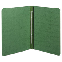 Load image into Gallery viewer, ACCO wholesale. Presstex Report Cover, Side Bound, Prong Clip, Letter, 3&quot; Cap, Dark Green. HSD Wholesale: Janitorial Supplies, Breakroom Supplies, Office Supplies.