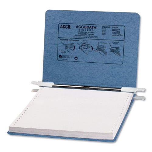 ACCO wholesale. Presstex Covers With Storage Hooks, 2 Posts, 6" Capacity, 9.5 X 11, Light Blue. HSD Wholesale: Janitorial Supplies, Breakroom Supplies, Office Supplies.