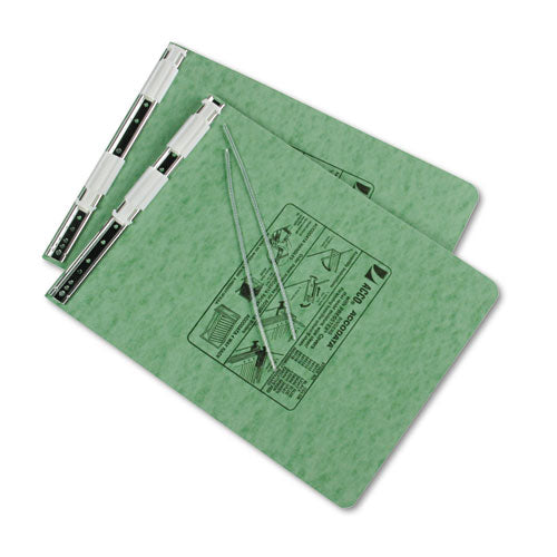 ACCO wholesale. Presstex Covers With Storage Hooks, 2 Posts, 6" Capacity, 9.5 X 11, Light Green. HSD Wholesale: Janitorial Supplies, Breakroom Supplies, Office Supplies.