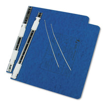 Load image into Gallery viewer, ACCO wholesale. Presstex Covers With Storage Hooks, 2 Posts, 6&quot; Capacity, 12 X 8.5, Dark Blue. HSD Wholesale: Janitorial Supplies, Breakroom Supplies, Office Supplies.