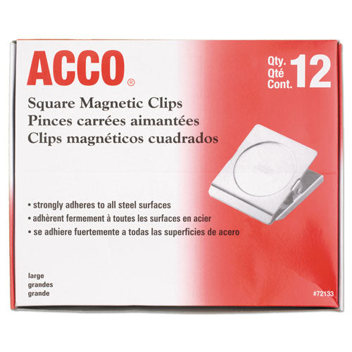 ACCO wholesale. Magnetic Clips, 1.13", Silver. HSD Wholesale: Janitorial Supplies, Breakroom Supplies, Office Supplies.